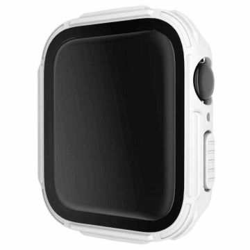 Apple Watch 40mm galvanoitu suojus karkaistulla lasilla - Valkoinen