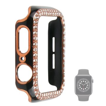 Apple Watch 44mm kaksivärinen strassikuori - Musta / Musta