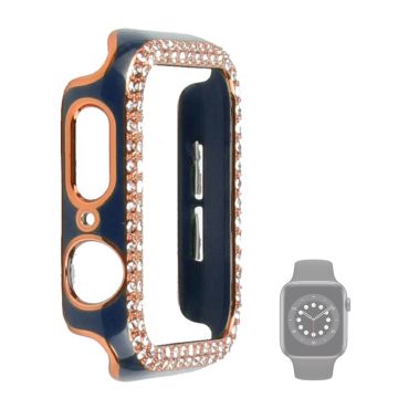 Apple Watch 44mm kaksivärinen strassikuori - Musta / Musta