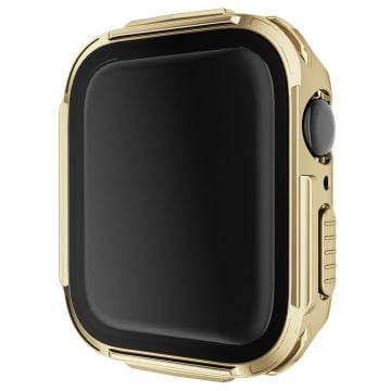 Apple Watch 44mm galvanoitu suojus karkaistulla lasilla - Kulta