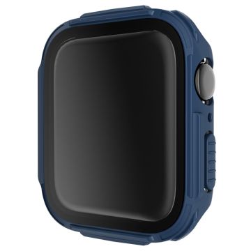 Apple Watch 44mm galvanoitu suojus karkaistulla lasilla - Sininen