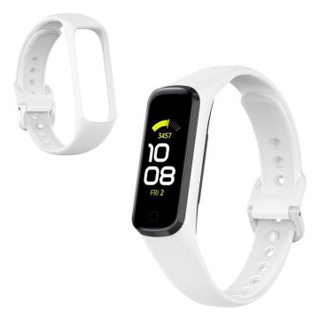 Samsung Galaxy Fit 2 silikonikellonauha - Valkoinen