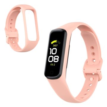 Samsung Galaxy Fit 2 silikonikellonauha - Vaalea Pinkki