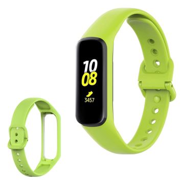 Samsung Galaxy Fit 2 yksinkertainen silikoninen kellonauha - Vaaleanvihreä