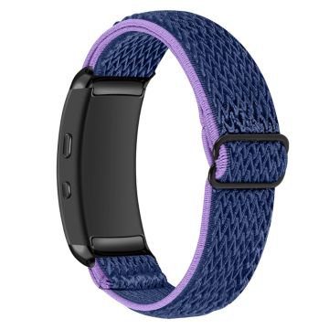 Samsung Gear Fit2 nylonkellon hihna - Violetti / Sininen