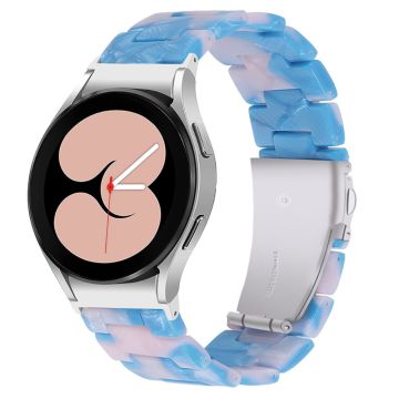 Tyylikäs hartsityylinen kellohihna Samsung Galaxy Watch 4:lle - Sininen / Pinkki