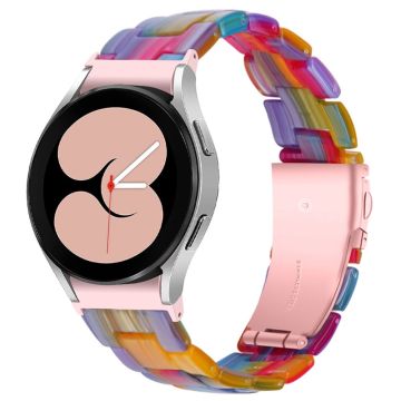 Tyylikäs hartsityylinen kellohihna Samsung Galaxy Watch 4:lle - Sateenkaari