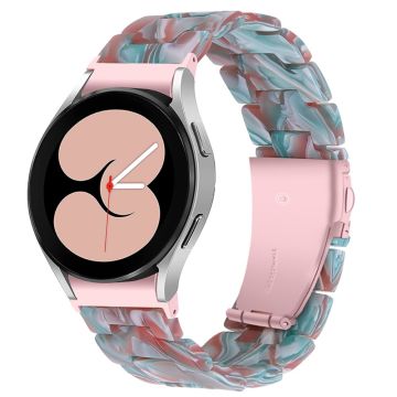 Tyylikäs hartsityylinen kellohihna Samsung Galaxy Watch 4:lle - Smaragdinvihreä Punainen