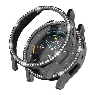 Samsung Galaxy Watch 6 (44mm) strassikoristeinen koristeellinen suojus - Musta