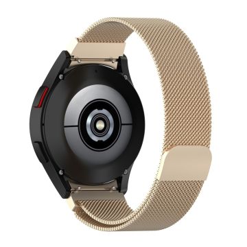 Milanolainen ruostumattomasta teräksestä valmistettu ranneke Samsung Galaxy Watch 6 / 5 / 4 - Samppanjan Kulta