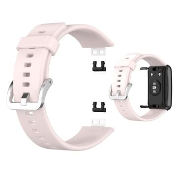 Huawei Watch Fit silikoninen kellonauha - Vaalea Pinkki