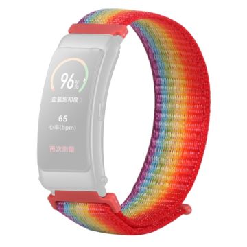 Huawei Band 6 / 3 nylonkellohihna - Sateenkaari