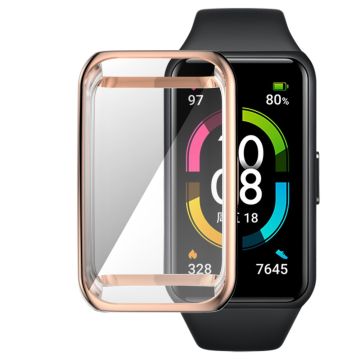 Huawei Band 7 / Honor Band 6 galvanointi läpinäkyvä kansi - Ruusukulta