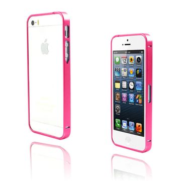 Metallix (Kuuma Pinkki) iPhone 5 / 5S Metalli Bumper Suojakehys