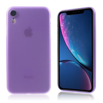 iPhone Xr kova matta pintainen muovinen takasuoja kuori - Matta Violetti