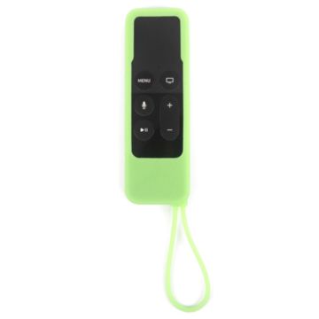 Silicone cover with lanyard for Apple TV 4K - Luminous Green