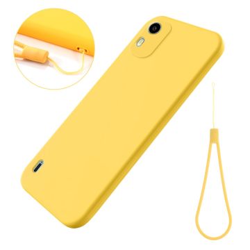 Matte liquid silicone cover for Nokia C12 Plus / C12 / C12 Pro - Yellow