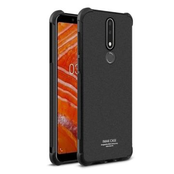 IMAK Nokia 3.1 Plus anti-drop suojakotelo mukana näytönsuojakalvo - Matta Musta