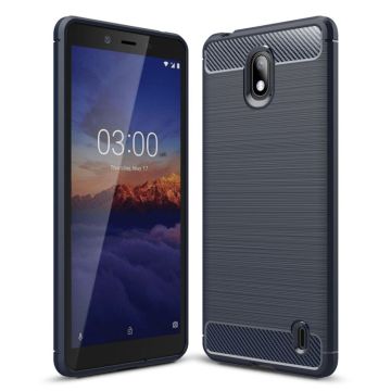 Carbon Flex Nokia 1 Plus kuoret - Tummansininen