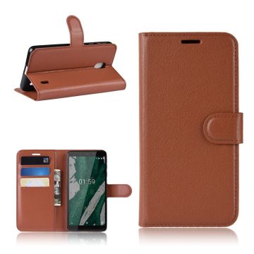 Classic Nokia 1 Plus flip case - Brown