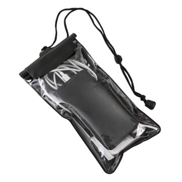 Universal waterproof large size transparent pouch with lanyard