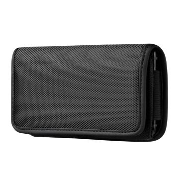 Universal horizontal oxford cloth belt phone pouch - Size: XXL