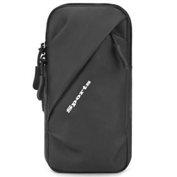 Universal oxford fabric armband bag for 6.7 inch phone - Black