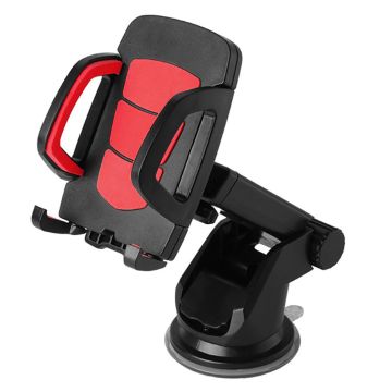 Universal X0403 rotatable telescopic phone mount holder - Red