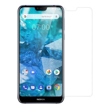 Nokia 8.1 kaareva reuna karkaistu lasi näytönsuoja