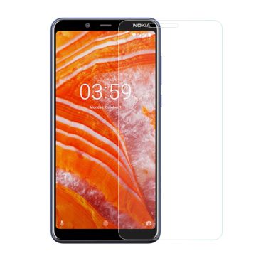 Nokia 3.1 Plus arc edge muotoiltu karkaistu lasi näyttö suojakalvo - Transparentti