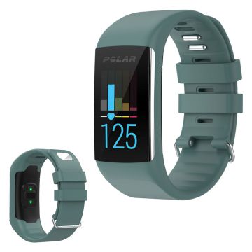 Polar A370 / A360 unique silicone watch band - Dark Green