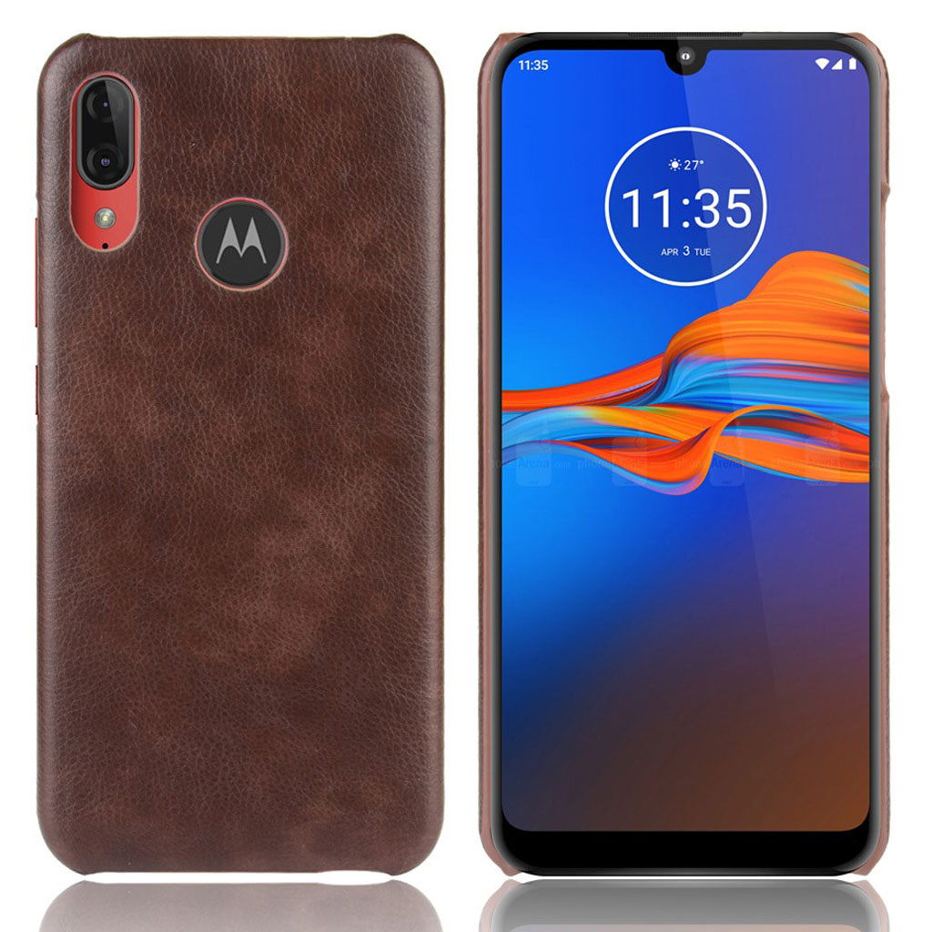 Motorola Prestige Moto E6 Plus kuoret - Ruskea