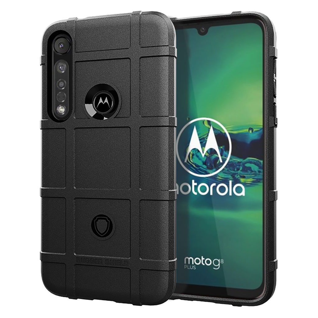 Motorola Rugged Shield kuoret - Moto G8 Plus Musta