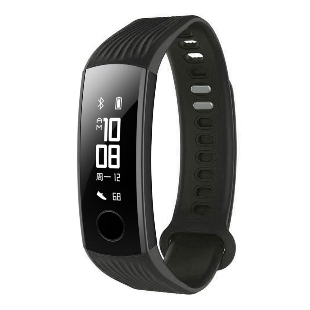 Huawei Honor Band 3 silikoninen kellonauha - Musta